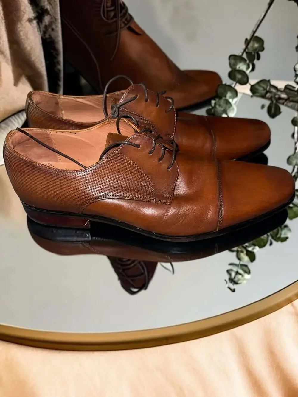 Florsheim Shoe Company‎ 15149-221 Brown Leather Cap Toe Oxford Shoes Size 11D